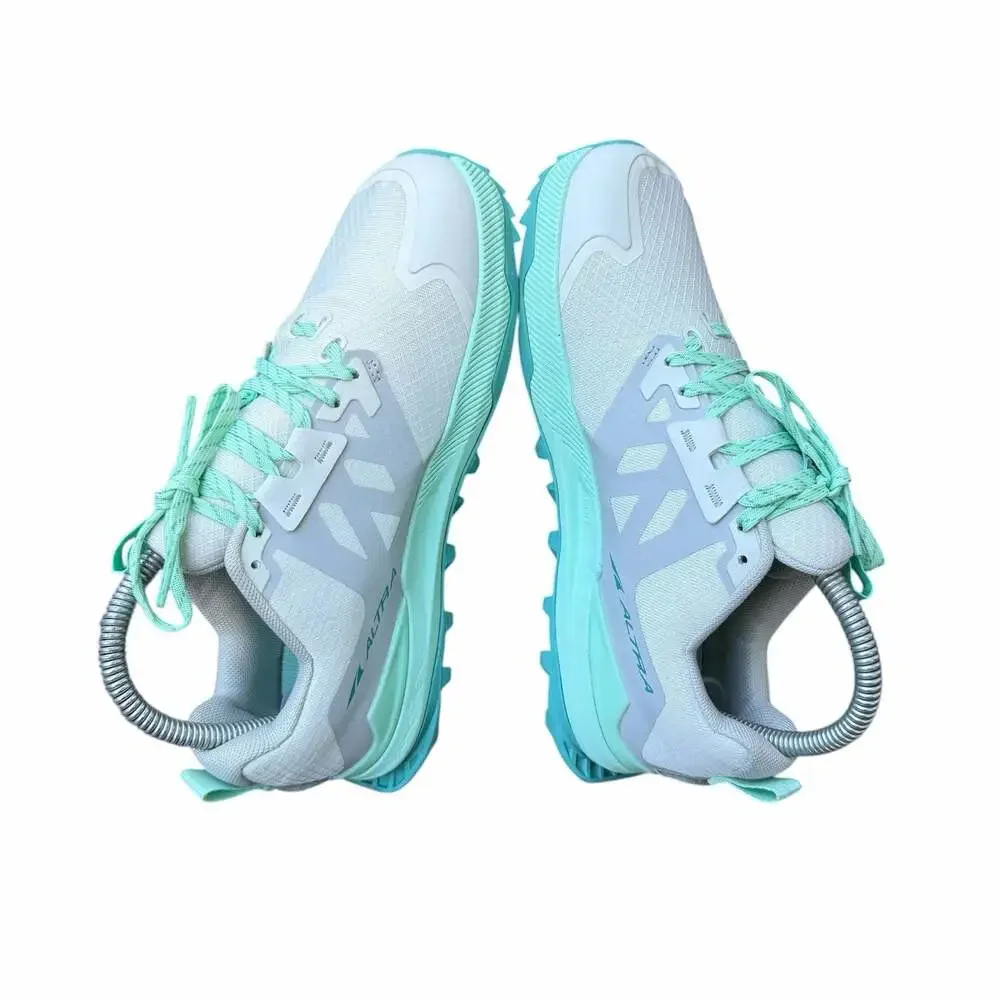 Size 6 Altra Lone Peak 6 Women's Trail Running Grey Mint Teal - Picture 7 of 7